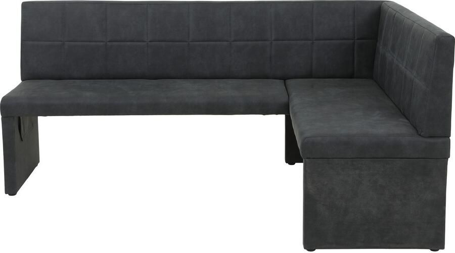 HELA Eethoek Spree Eettafel 140x90 cm met dikke rand microvezel bekleding(4-delig) - Foto 6