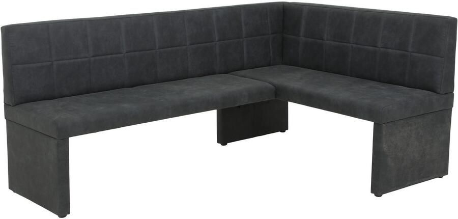 HELA Eethoek Spree Eettafel 140x90 cm met dikke rand microvezel bekleding(4-delig) - Foto 8