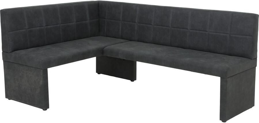 HELA Eethoek Spree Eettafel 140x90 cm met dikke rand microvezel bekleding(4-delig) - Foto 8