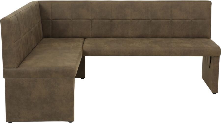 HELA Eethoek Spree Eettafel 140x90 cm met dikke rand microvezel bekleding(4-delig) - Foto 6