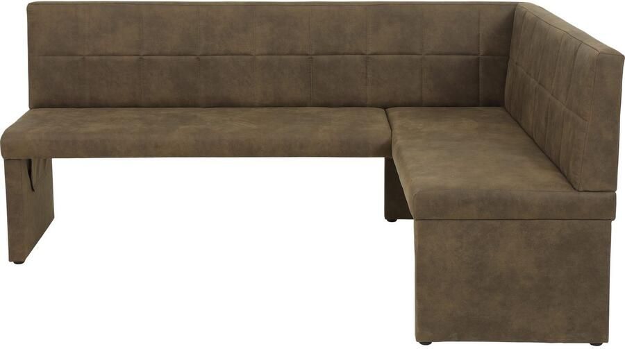 HELA Eethoek Spree Eettafel 140x90 cm met dikke rand microvezel bekleding(4-delig) - Foto 6