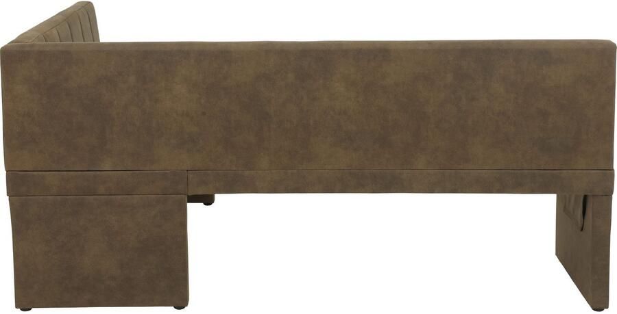 HELA Eethoek Spree Eettafel 140x90 cm met dikke rand microvezel bekleding(4-delig) - Foto 7