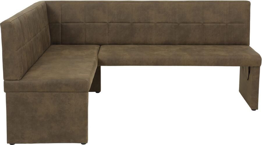 HELA Eethoek Spree Eettafel 140x90 cm met dikke rand microvezel bekleding(4-delig) - Foto 6