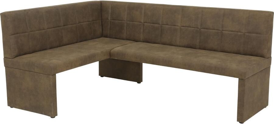 HELA Eethoek Spree Eettafel 140x90 cm met dikke rand microvezel bekleding(4-delig) - Foto 8