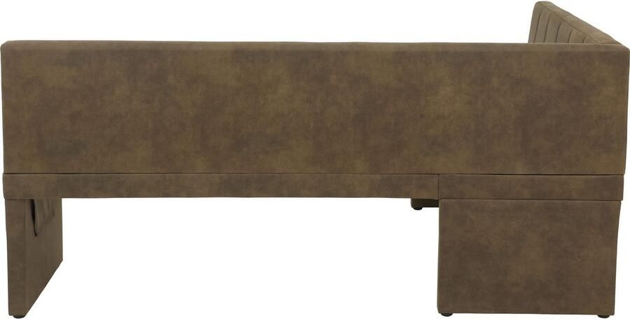 HELA Eethoek Spree Eettafel 140x90 cm met dikke rand microvezel bekleding(4-delig) - Foto 7