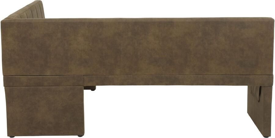 HELA Eethoek Spree Eettafel 140x90 cm met dikke rand microvezel bekleding(4-delig) - Foto 7