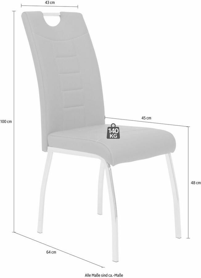 HELA Eetkamerstoel Andrea 2 of 4 stuks (set)