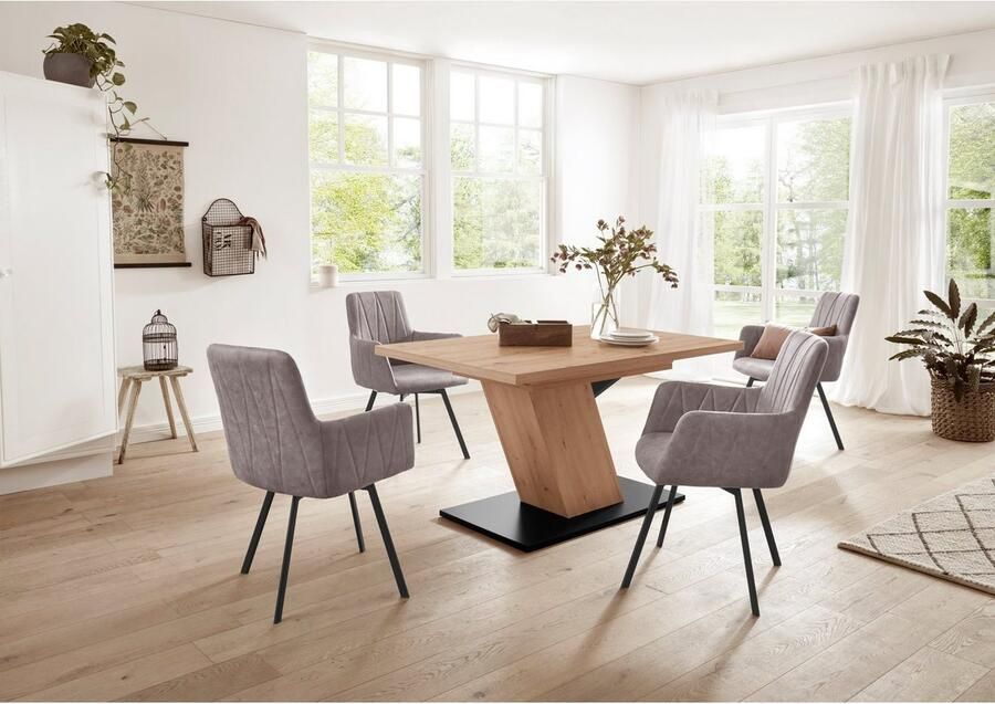 HELA Eettafel op zuil Gesa uitschuifbaar 140-180 cm - Foto 4
