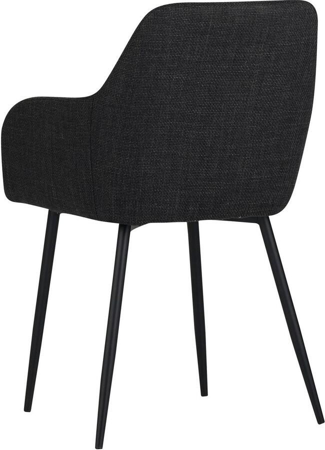 HELA Eetkamerstoel Hanna Schaalstoel armleuningstoel bekleding geweven stof (set 2 stuks) - Foto 6