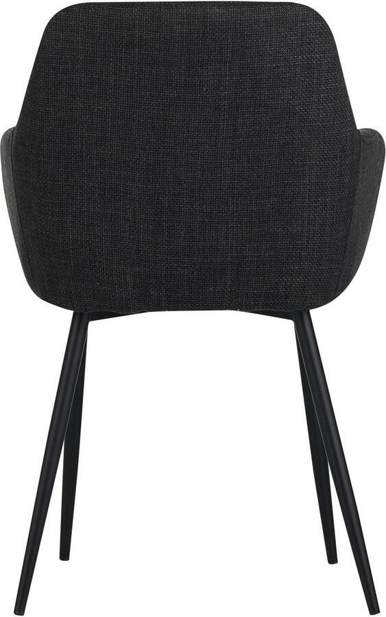 HELA Eetkamerstoel Hanna Schaalstoel armleuningstoel bekleding geweven stof (set 2 stuks) - Foto 10