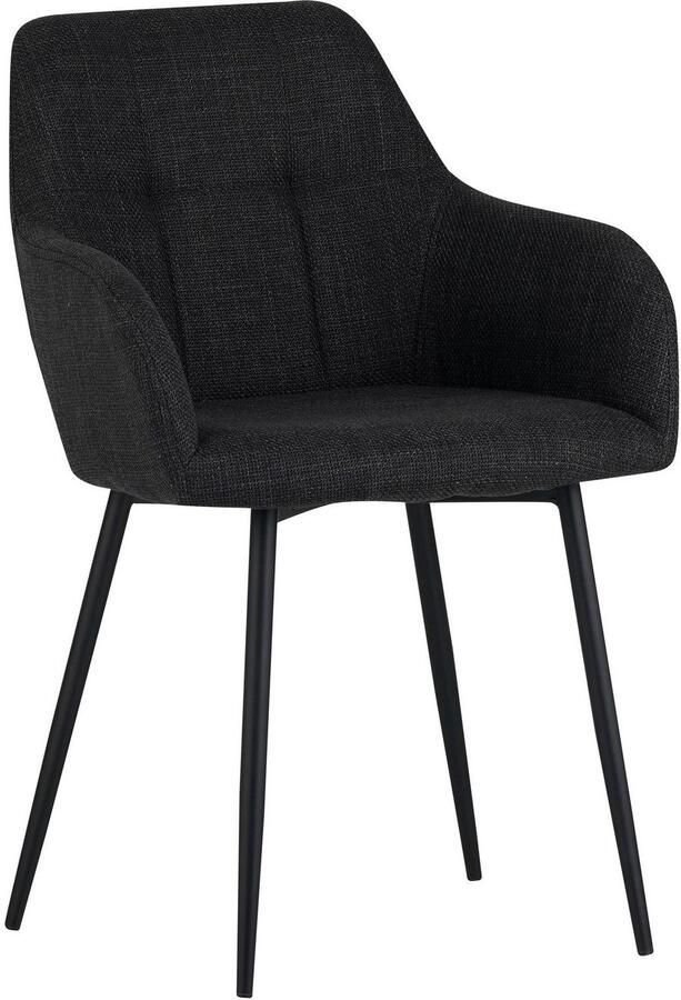 HELA Eetkamerstoel Hanna Schaalstoel armleuningstoel bekleding geweven stof (set 2 stuks) - Foto 8