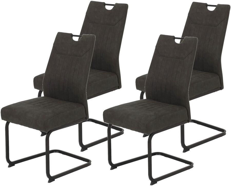 HELA Eetkamerstoel KLAUDIA schommelstoel Comfortzitting met binnenvering (set)