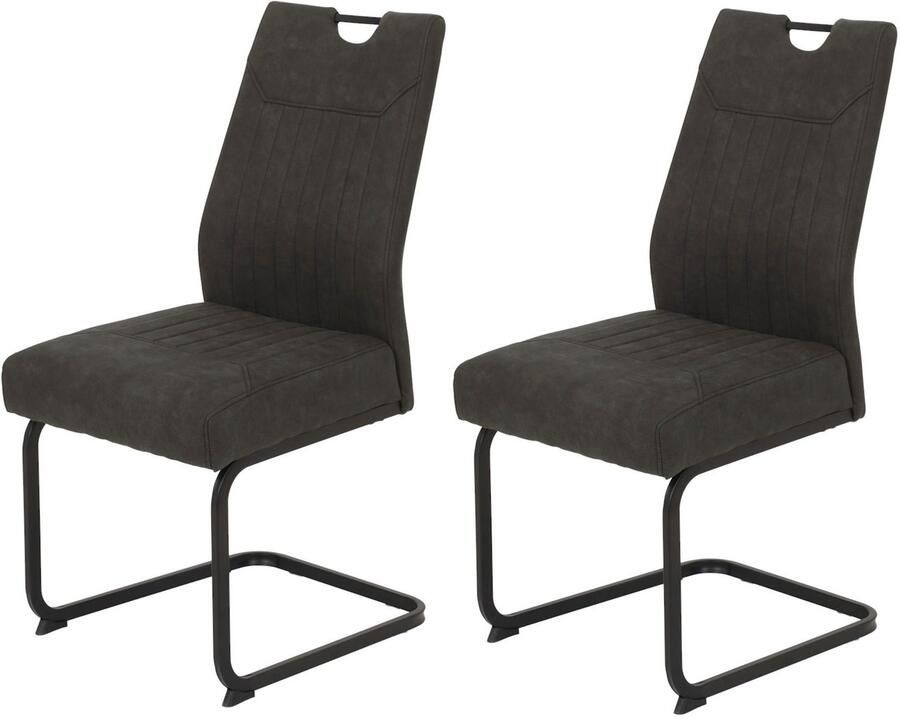 HELA Eetkamerstoel KLAUDIA schommelstoel Comfortzitting met binnenvering (set)