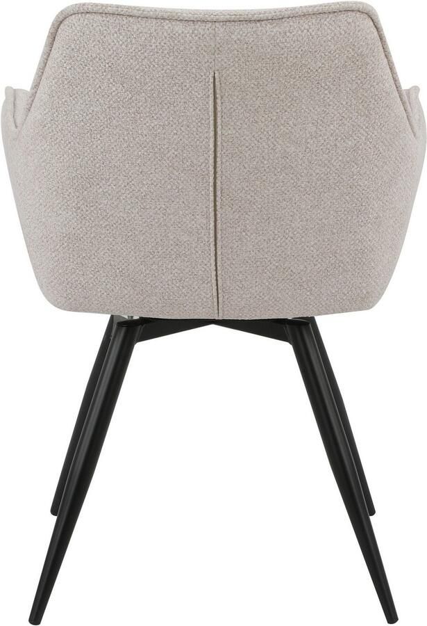 HELA Eetkamerstoel Mara Draaistoel teddy bekleding geweven stof of velvet (set) - Foto 3