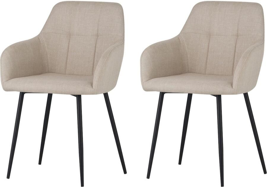 HELA Eetkamerstoel Maria Armleuningstoel schaalstoel (set 2 stuks) - Foto 8