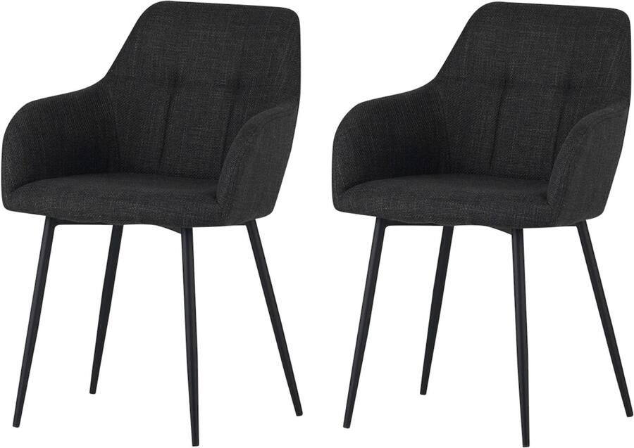 HELA Eetkamerstoel Maria Armleuningstoel schaalstoel (set 2 stuks) - Foto 8