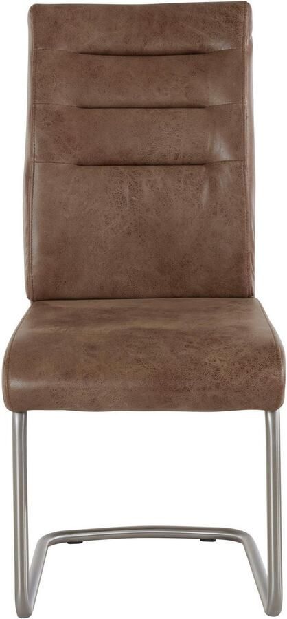 HELA Eetkamerstoel Paula vrijstaande stoel met echt rvs frame 2 of 4 stuks (set) - Foto 8