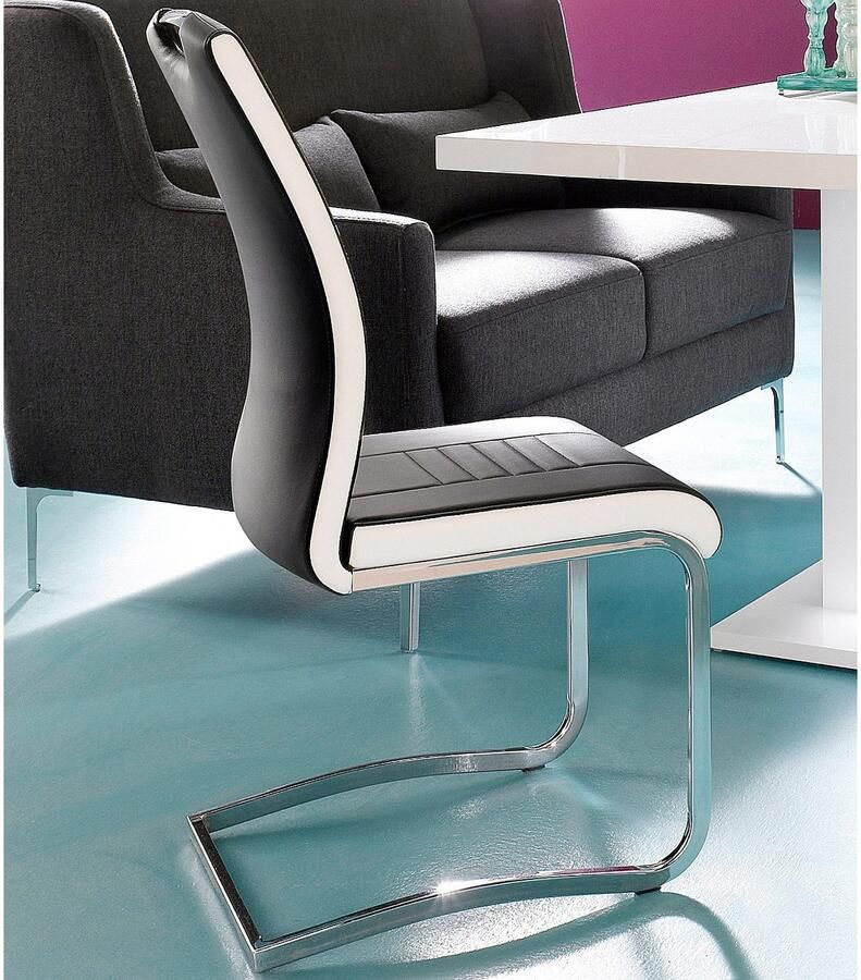 HELA Eetkamerstoel Tabea Freischwinger BESTSELLER verschillende stofkwaliteiten (set)