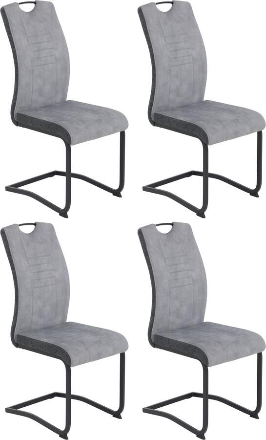 HELA Eetkamerstoel Tabea Freischwinger BESTSELLER verschillende stofkwaliteiten (set) - Foto 7