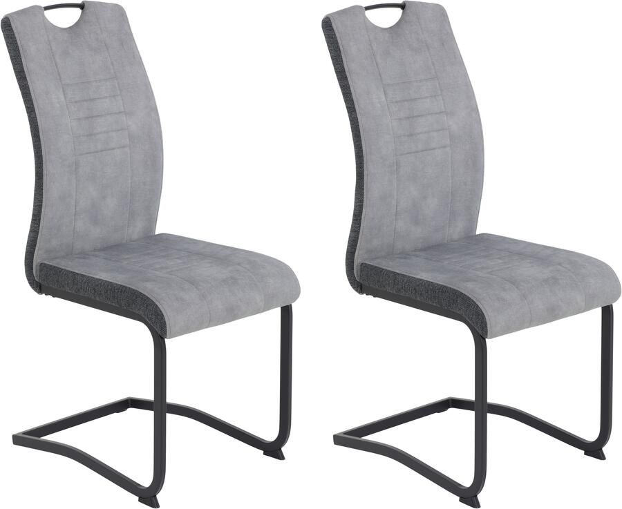 HELA Eetkamerstoel Tabea Freischwinger BESTSELLER verschillende stofkwaliteiten (set) - Foto 6