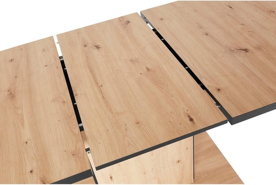 HELA Eettafel Ariana Bestseller tafel keukentafel uitschuiftafel door binnenin geplaatste inlegbladen uittrekbaar 120-160 cm - Foto 3