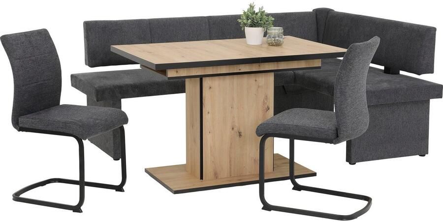 HELA Eettafel Ariana Bestseller tafel keukentafel uitschuiftafel door binnenin geplaatste inlegbladen uittrekbaar 120-160 cm - Foto 5
