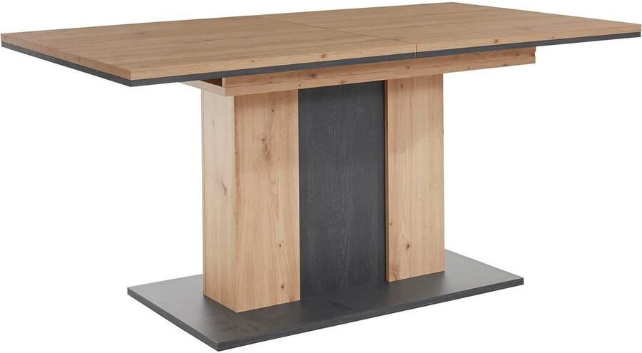Hela EMOB Eettafel Atnalta 160 210x90 cm-artisan gebrand hout Kantoortafels Bruin Spaanplaat Kantoortafels Op voorraad - Foto 15
