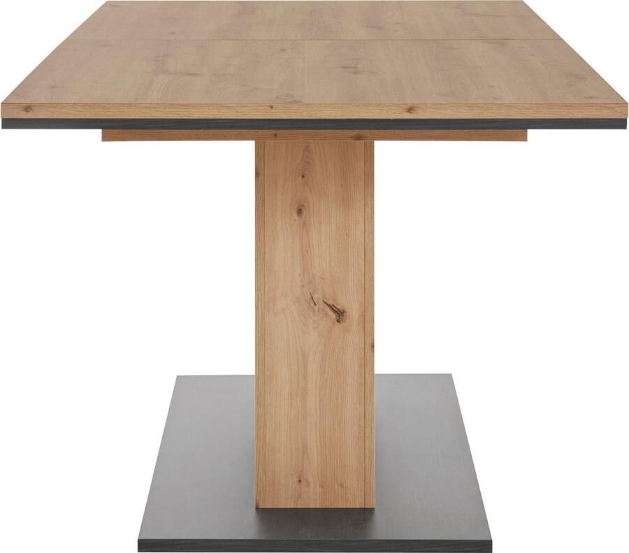 Hela EMOB Eettafel Atnalta 160 210x90 cm-artisan gebrand hout Kantoortafels Bruin Spaanplaat Kantoortafels Op voorraad - Foto 2