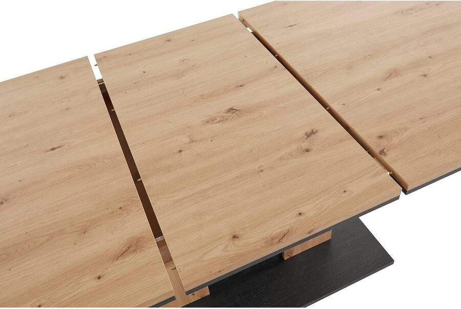 Hela EMOB Eettafel Atnalta 160 210x90 cm-artisan gebrand hout Kantoortafels Bruin Spaanplaat Kantoortafels Op voorraad - Foto 7