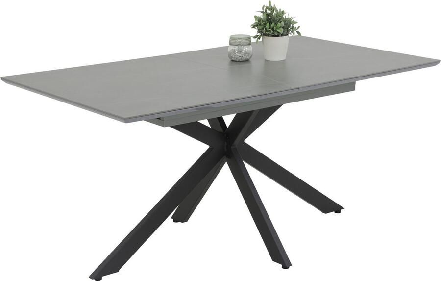 HELA Eettafel CHIARA uitschuifbare tafel 160 200 cm met onderhoudsvriendelijk stenen oppervlak (1 stuk) - Foto 2
