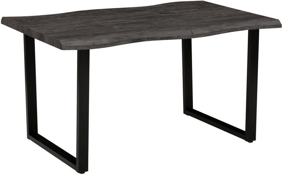 HELA Eettafel GISELLE boomkanttafel keukentafel TOPSELLER! OTTOs Choice Sledeframe metaal industrieel design 140 200 cm breedte 2 kleuren - Foto 4