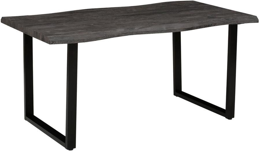 HELA Eettafel GISELLE boomkanttafel keukentafel TOPSELLER! OTTOs Choice Sledeframe metaal industrieel design 140 200 cm breedte 2 kleuren - Foto 3