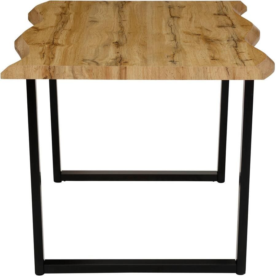 HELA Eettafel GISELLE boomkanttafel keukentafel TOPSELLER! OTTOs Choice Sledeframe metaal industrieel design 140 200 cm breedte 2 kleuren