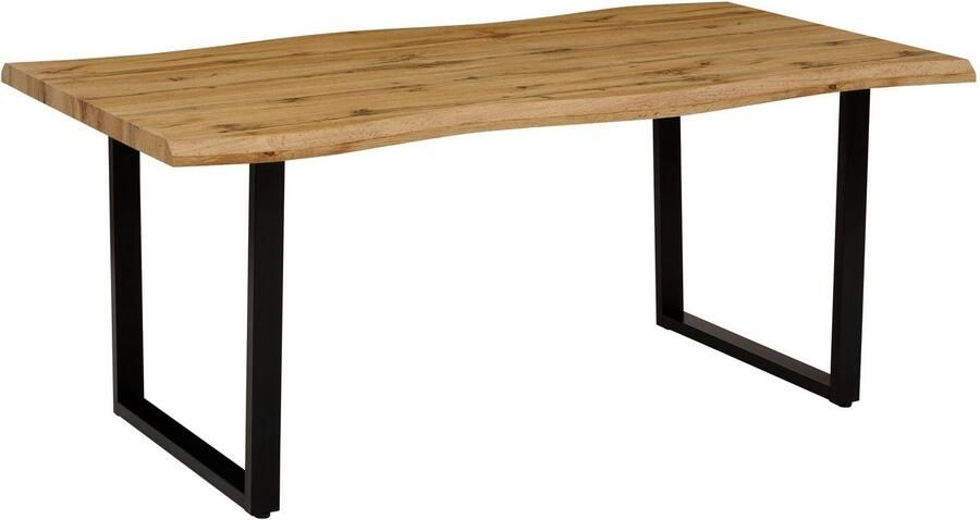 HELA Eettafel GISELLE boomkanttafel keukentafel TOPSELLER! OTTOs Choice Sledeframe metaal industrieel design 140 200 cm breedte 2 kleuren - Foto 14