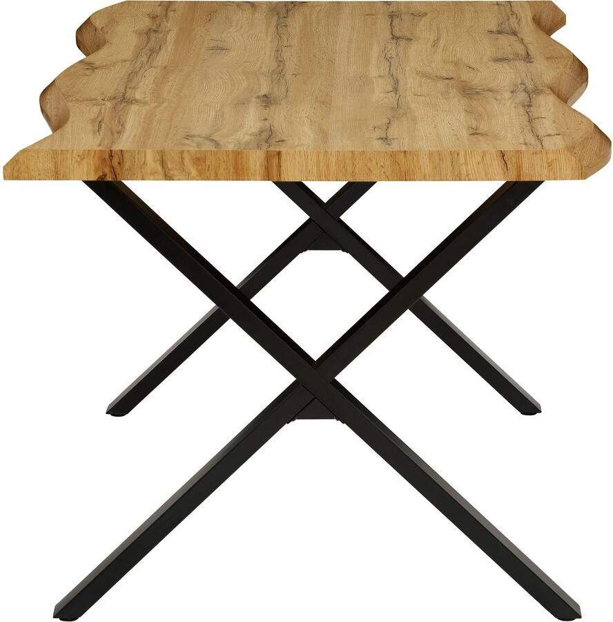 HELA Eettafel GRETA BESTSELLER Boomrandtafel (nabootsing) verschillende maten 46mm dikte keukentafel