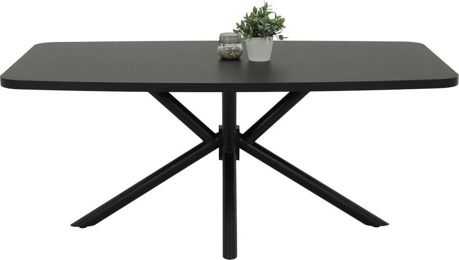 HELA Eettafel Jana ABS-kant melamine bootvormig verdubbeld breedte 180 cm (1 stuk) - Foto 4