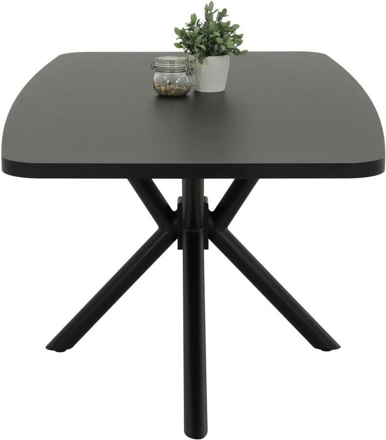 HELA Eettafel Jana ABS-kant melamine bootvormig verdubbeld breedte 180 cm (1 stuk)