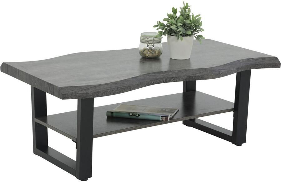 HELA Salontafel GABRIEL Legplank boomrand-look U-frame (1 stuk)