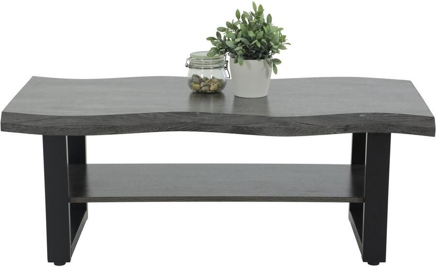 HELA Salontafel GABRIEL Legplank boomrand-look U-frame (1 stuk) - Foto 3