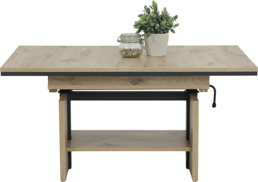 HELA Salontafel Ingo uittrekbaar synchronisatie-uitvoering in hoogte verstelbaar opbergplank (1 stuk) - Foto 3