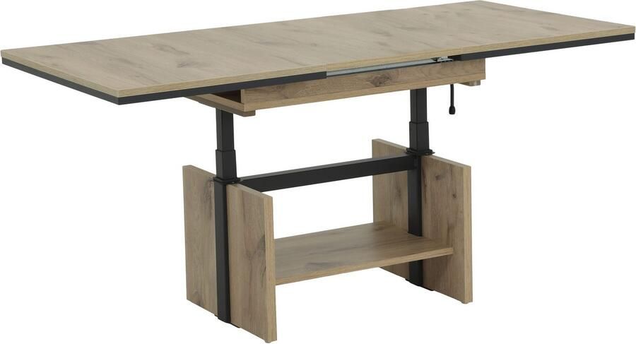 HELA Salontafel Ingo uittrekbaar synchronisatie-uitvoering in hoogte verstelbaar opbergplank (1 stuk) - Foto 3