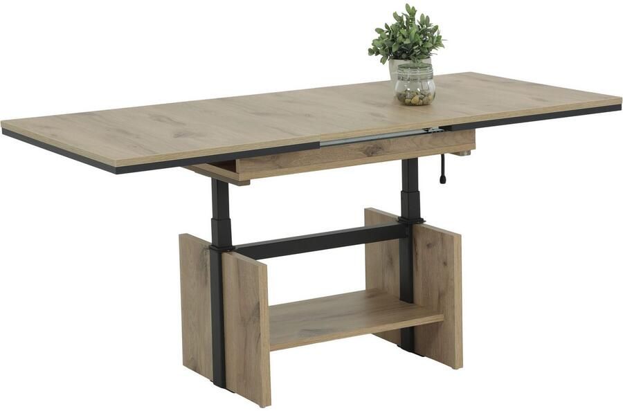 HELA Salontafel Ingo uittrekbaar synchronisatie-uitvoering in hoogte verstelbaar opbergplank (1 stuk) - Foto 2