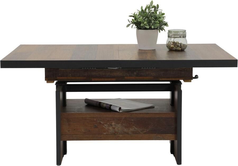 HELA Salontafel Noah uittrekbaar en in hoogte verstelbaar met lade vintage-look - Foto 7