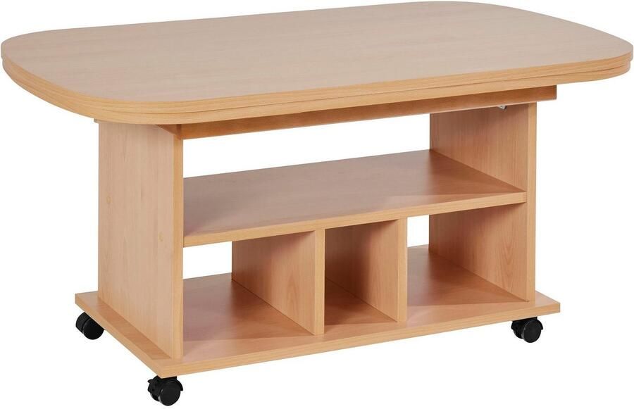 HELA Salontafel op wieltjes in hoogte verstelbaar en uittrekbaar - Foto 12