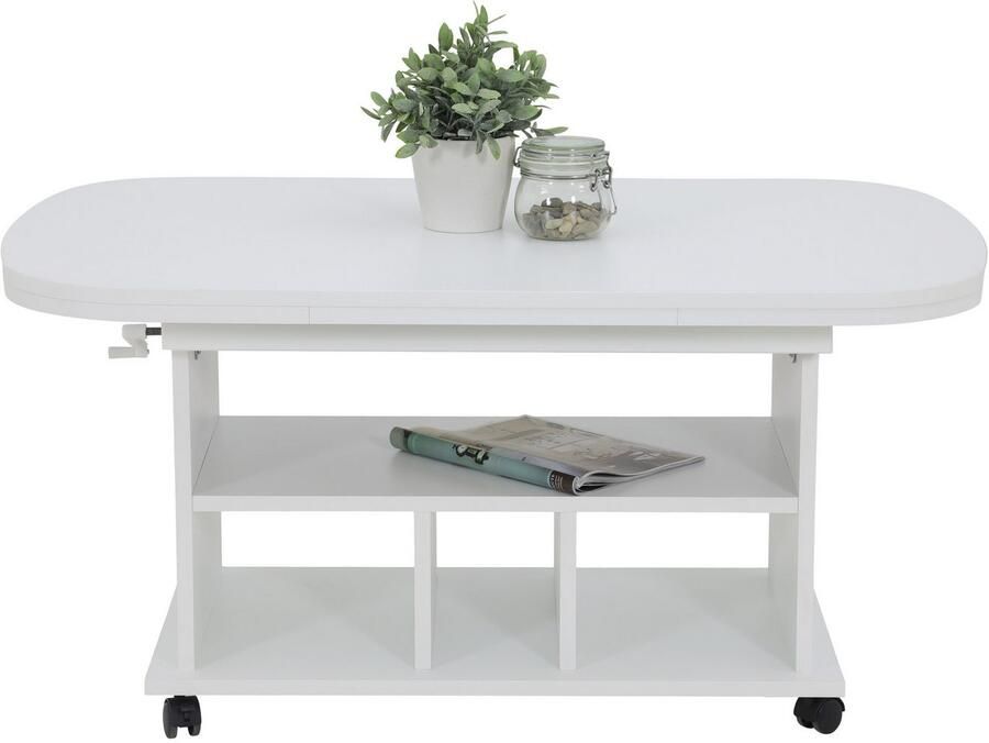 HELA Salontafel op wieltjes in hoogte verstelbaar en uittrekbaar - Foto 2