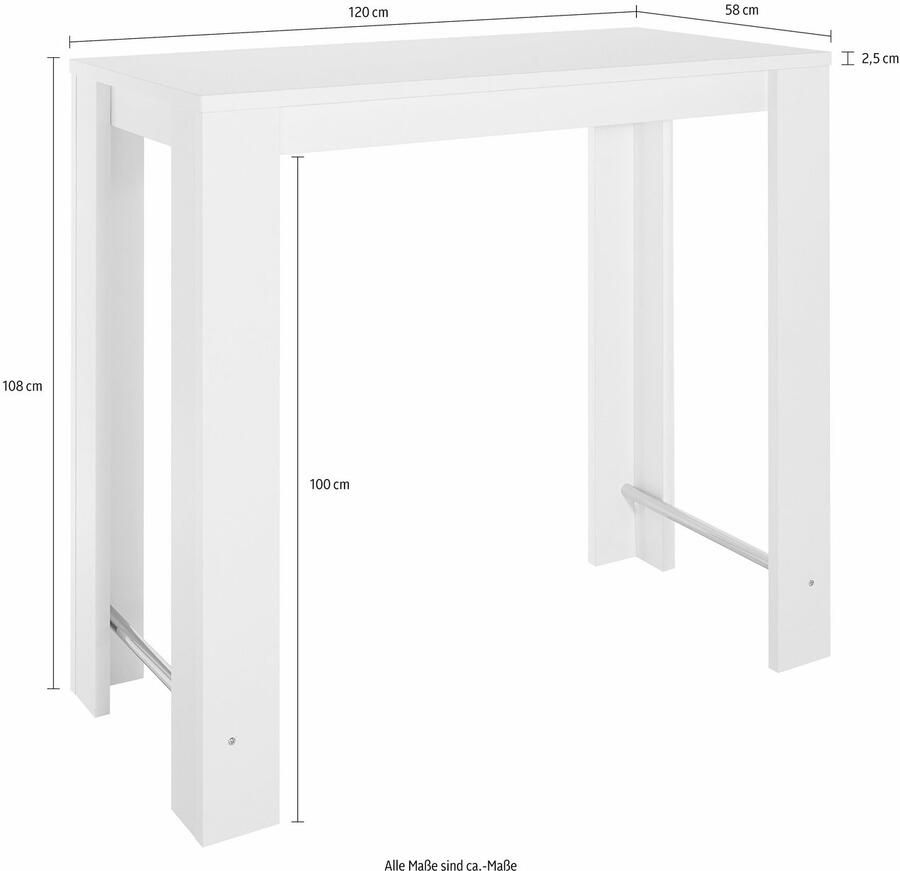 HELA Statafel Frieda Breedte 120 cm