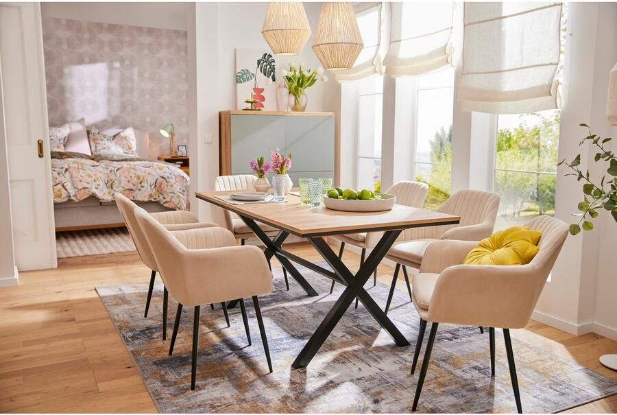 HELA Stoel met armleuningen Carla comfortabele fauteuil kuipstoel (set) - Foto 8