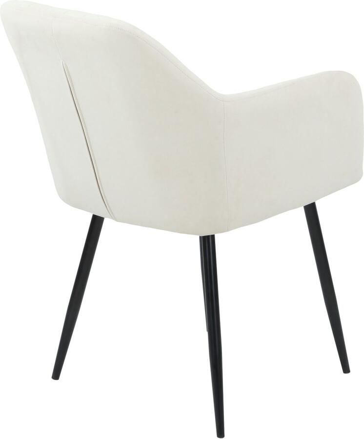 HELA Stoel met armleuningen Carla comfortabele fauteuil kuipstoel (set)