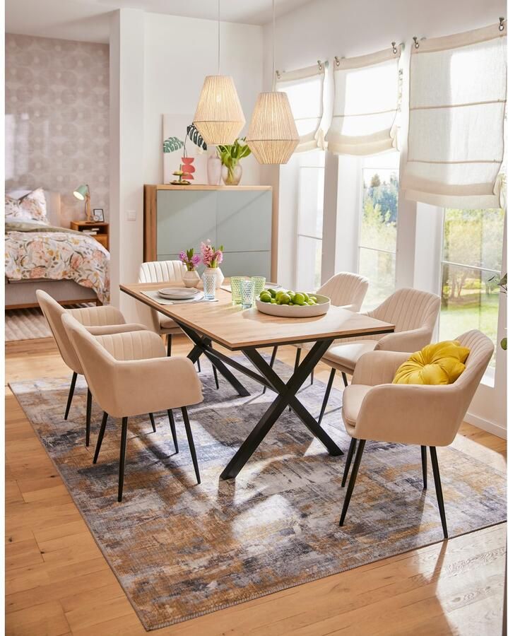 HELA Stoel met armleuningen Carla comfortabele fauteuil kuipstoel (set) - Foto 2