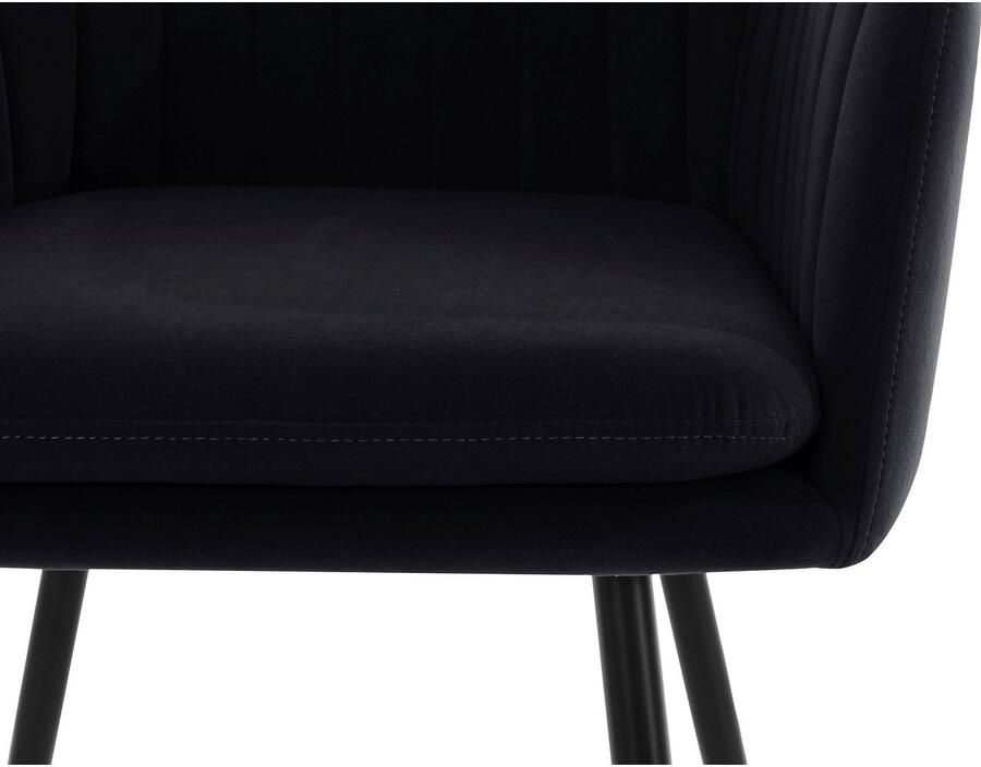 HELA Stoel met armleuningen Carla comfortabele fauteuil kuipstoel (set)